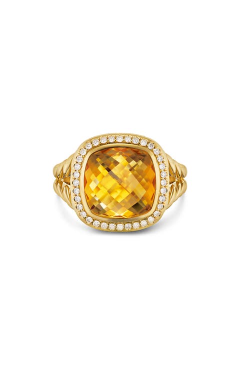 Albion Ring in 18K Yellow Gold with Diamonds
