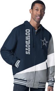 G-III SPORTS BY CARL BANKS Men's G-III Sports by Carl Banks Navy/Charcoal Dallas Cowboys Dual Threat Reversable Full-Zip Hooded Jacket