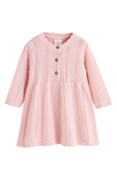 Pointelle Sweater Dress (Baby)