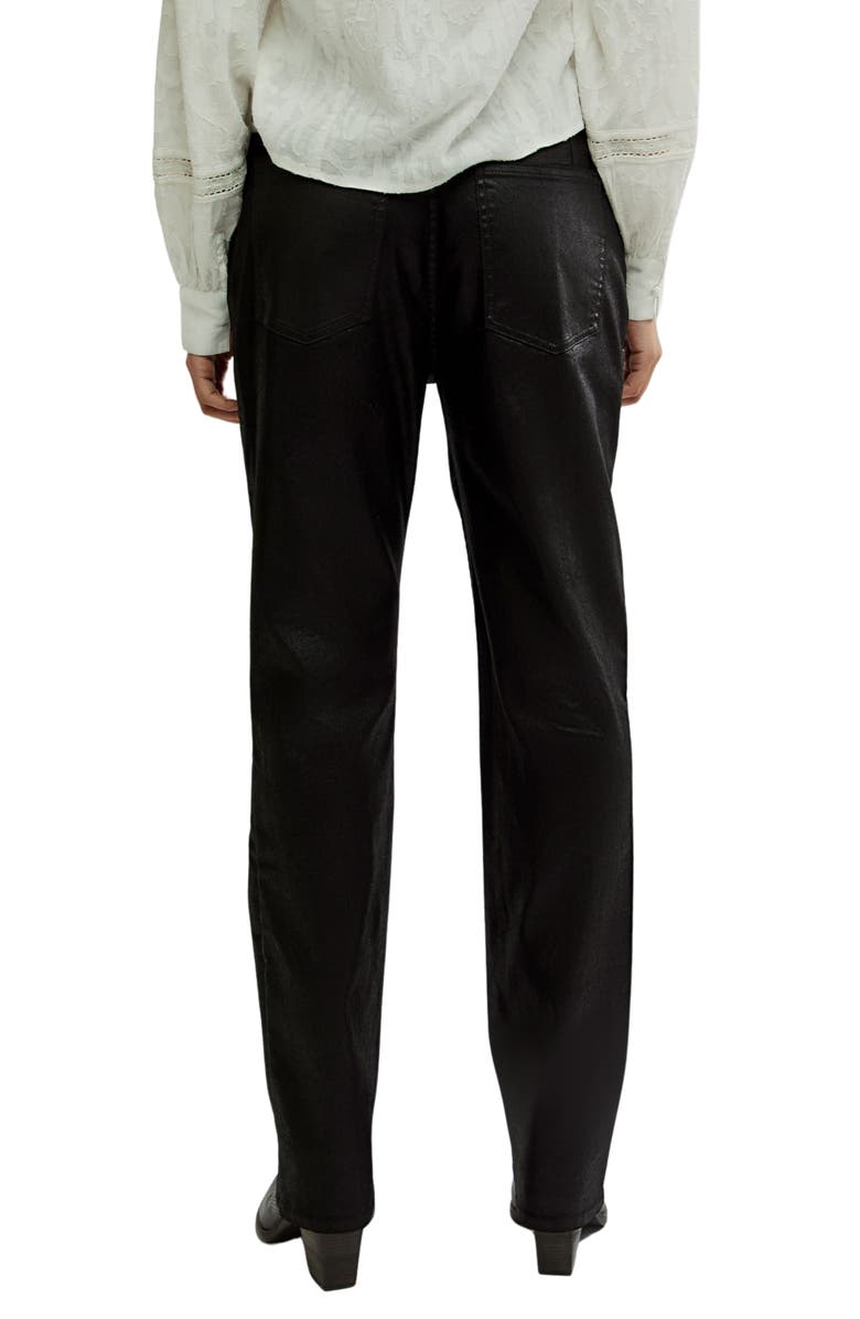 Free People Nocturne Coated High Waist Bootcut Jeans, Alternate, color,