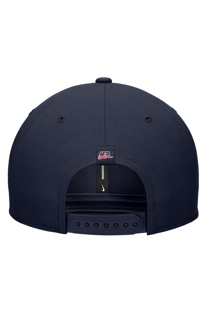 Nike Men's Nike Navy US Hockey Pro Dri-FIT Snapback Hat, Alternate, color, Navy