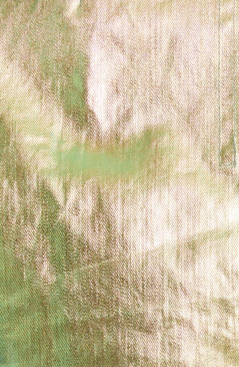 Rick Owens Bauhaus Iridescent Denim Jumpsuit, Alternate, color, 