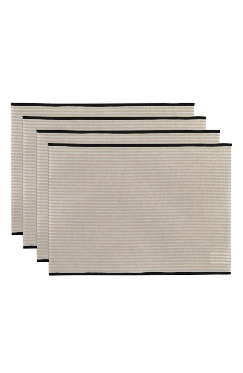 Solino Home Linen Placemats - Carmine, 14" x 19", Main, color, 