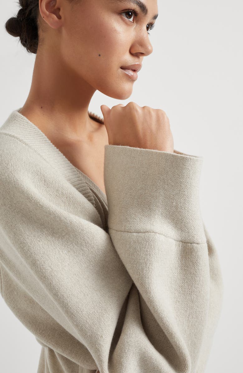 Brunello Cucinelli Double knit shrug, Alternate, color, 