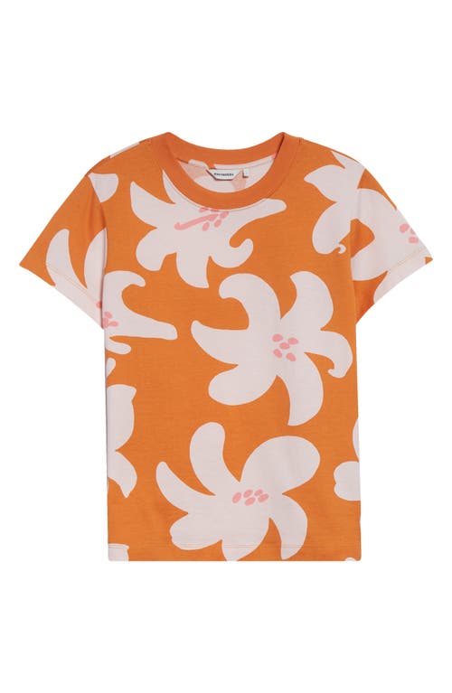 Marimekko Heleys Villinarsissi T-shirt In Orange