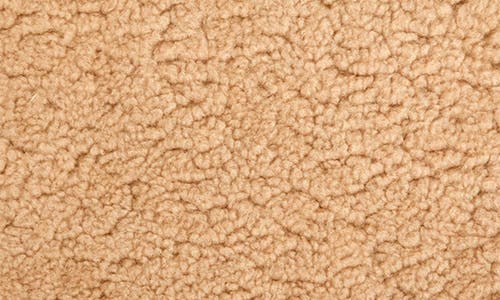 Clare V . Foldover Genuine Shearling Clutch In Brown