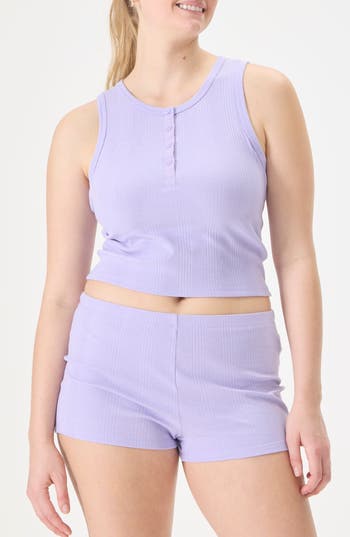 Florence By Mills Henley Tank In Purple