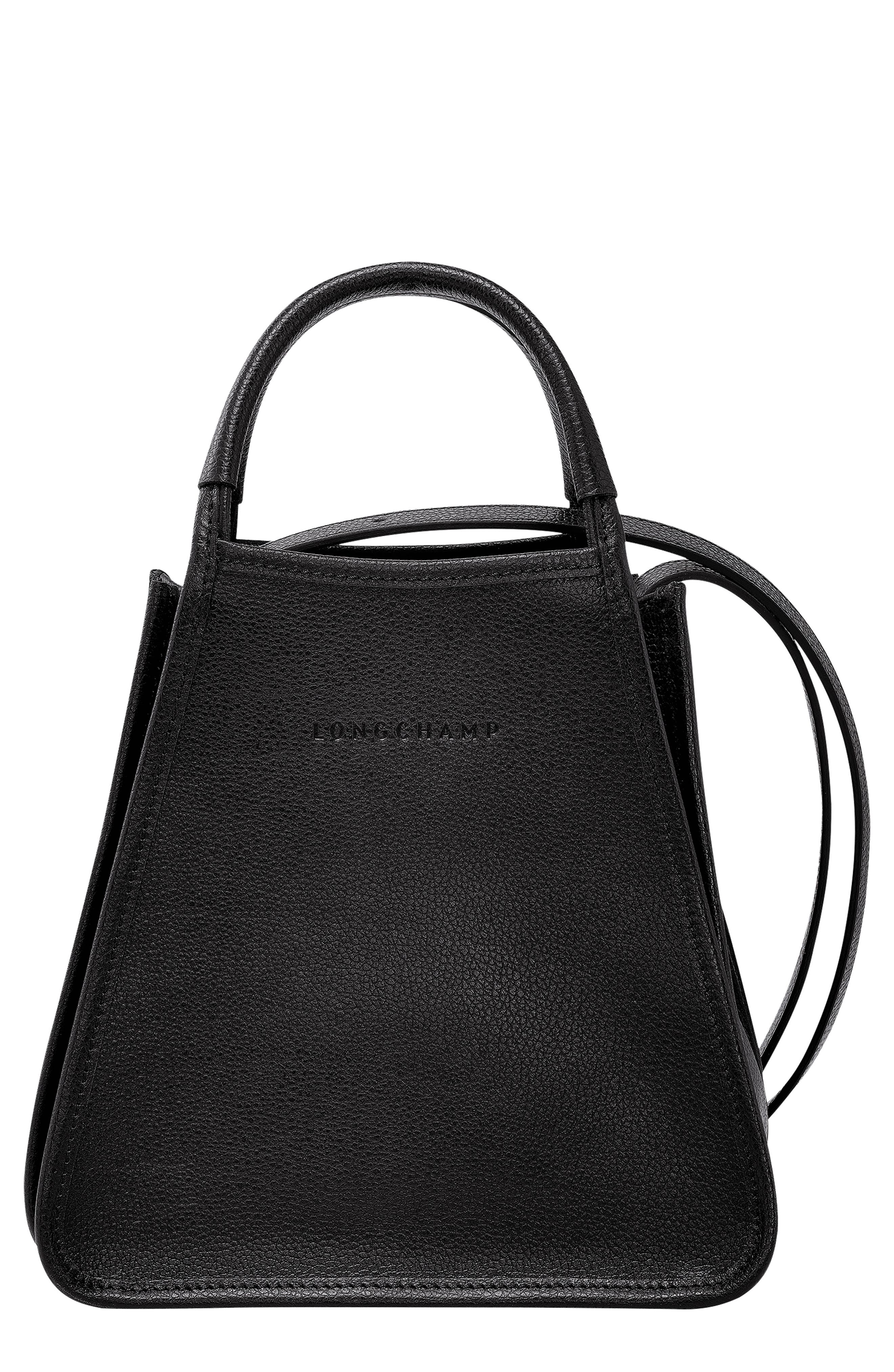 Longchamp Le Foulonné Leather Top Handle Bag, Main, color, 