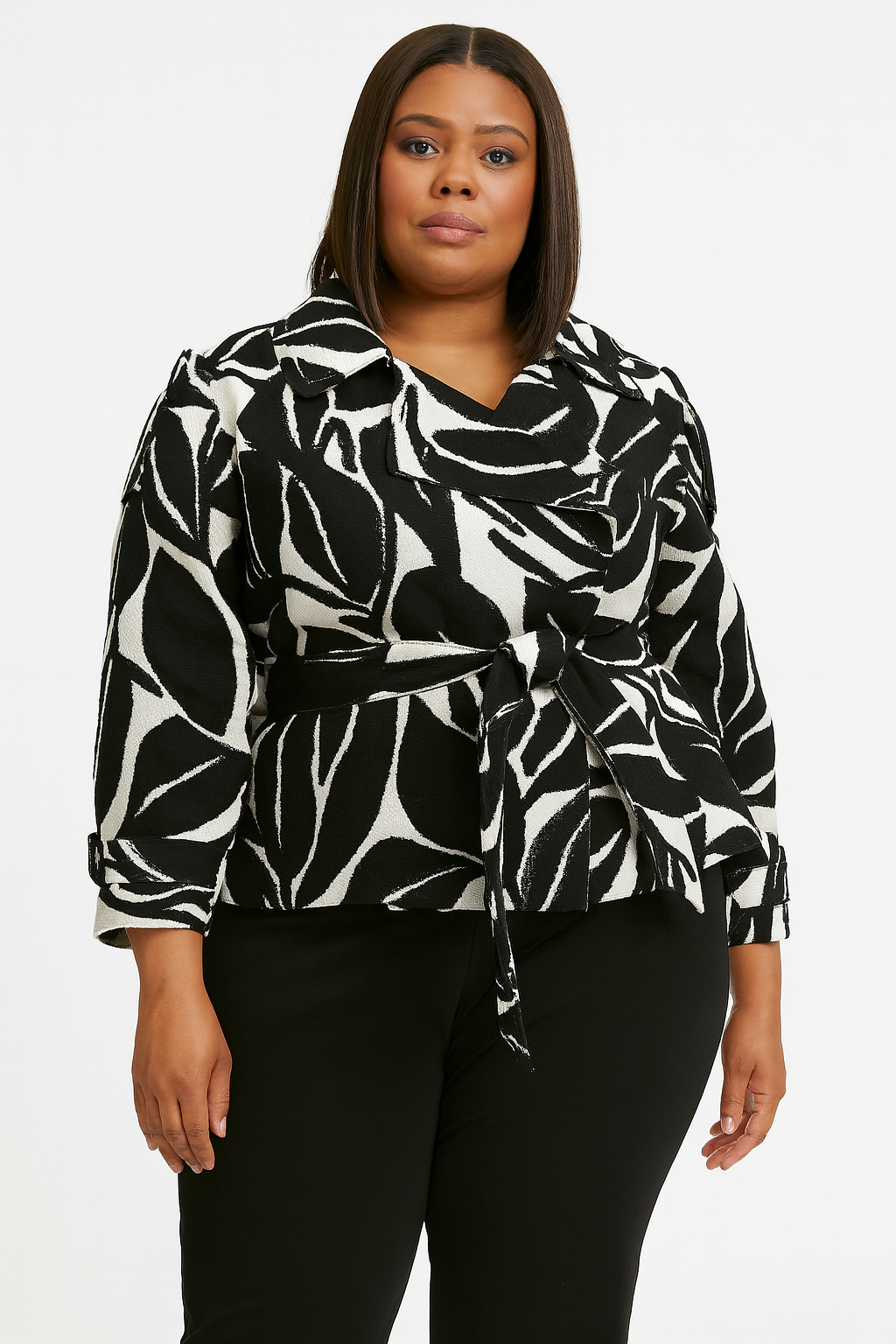 Marlo Short Moto Trench Coat - image 2