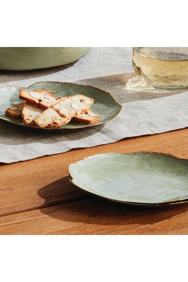 Kammie Decorative Petite Trays Set of 2, Alternate, color, Green