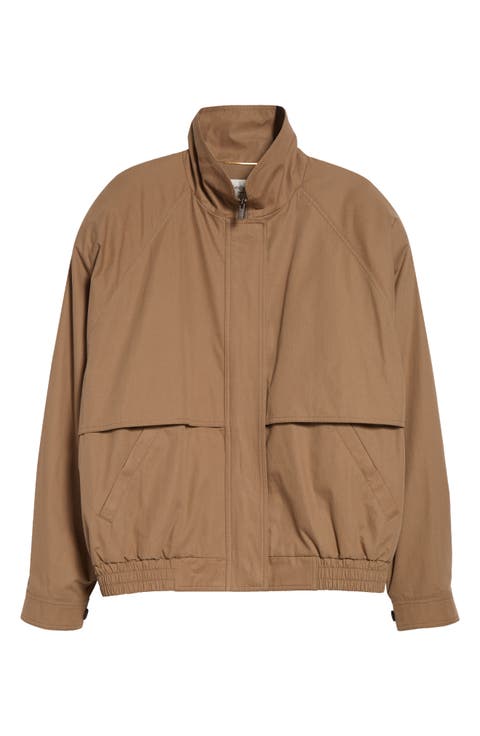 Raglan Sleeve Cotton Canvas Jacket