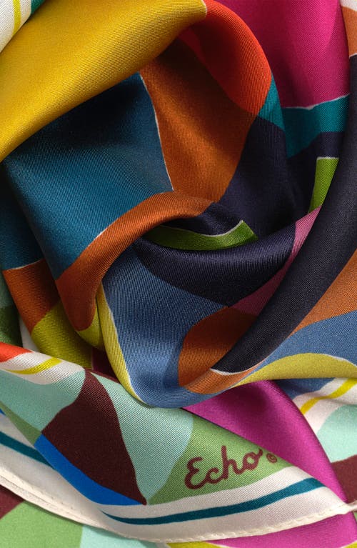 Echo Painted Dots Silk Bandana In Multi