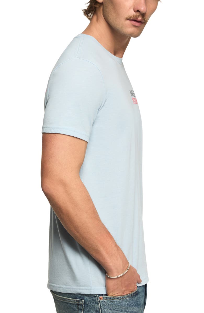 Lucky Brand Rolling Stones Tongues Graphic T-Shirt, Alternate, color, Cerulean