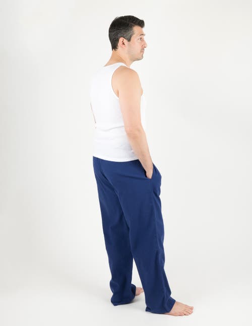 Leveret Cotton Flannel Holiday Pajama Pants In Blue