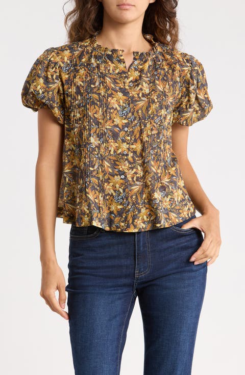 Floral Puff Sleeve Shirt