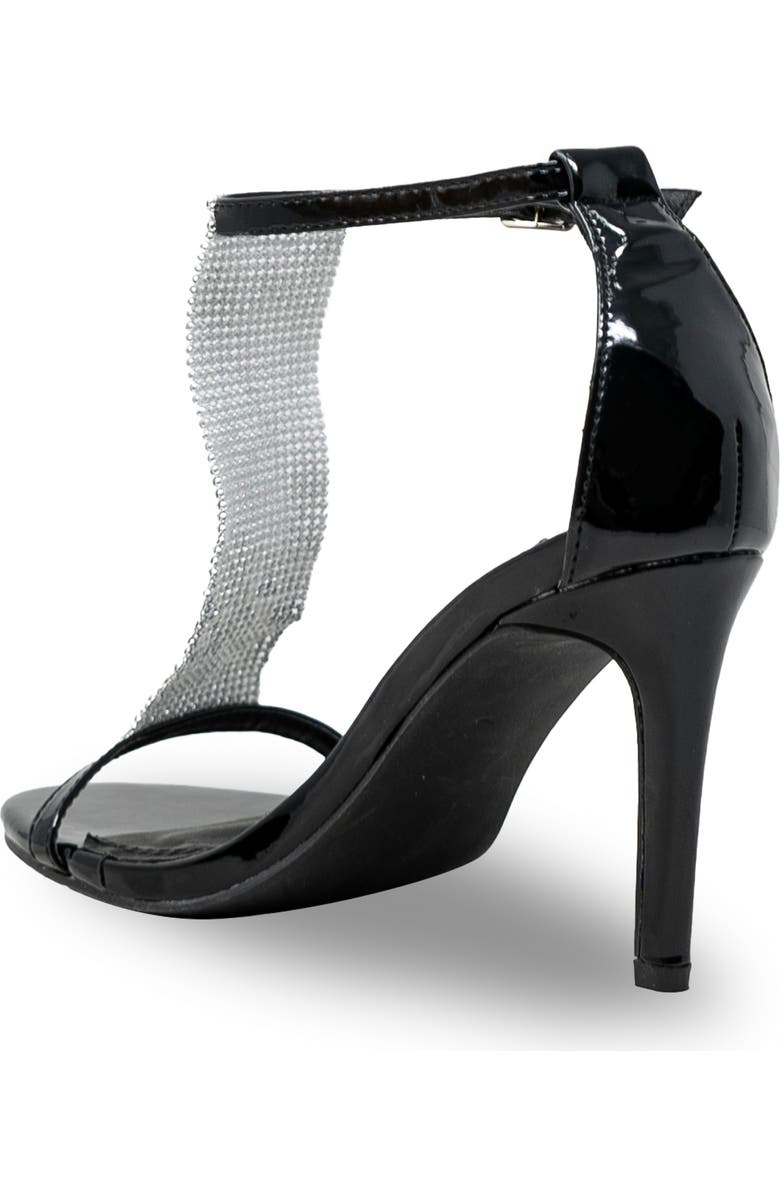 CHASE AND CHLOE Gigi Rhinestone T-Strap Sandal, Alternate, color,