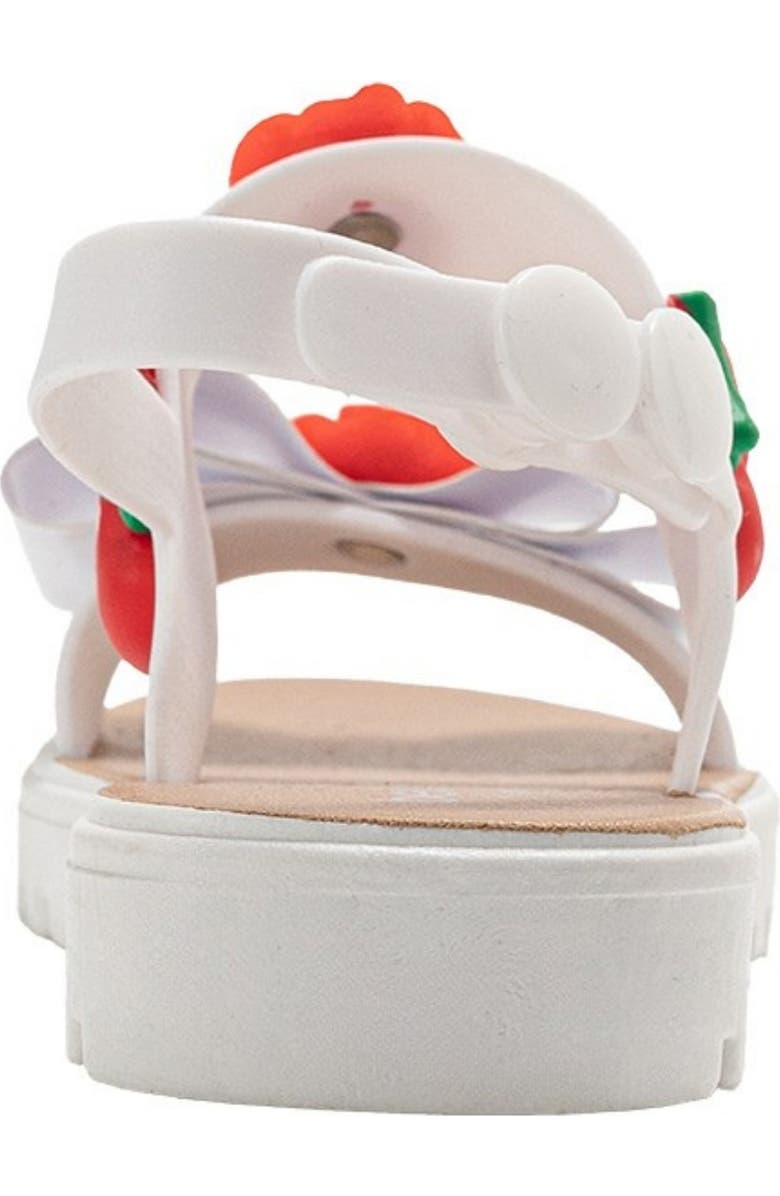 bebe Pia Cherry Sandal, Alternate, color, White