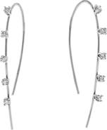 LANA Small Hooked On 14k Gold Diamond Hoop Earrings