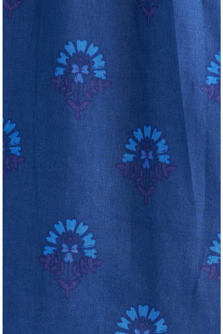 Briza Medallion Print Long Sleeve Minidress, Alternate, color, TEAL-BLUE