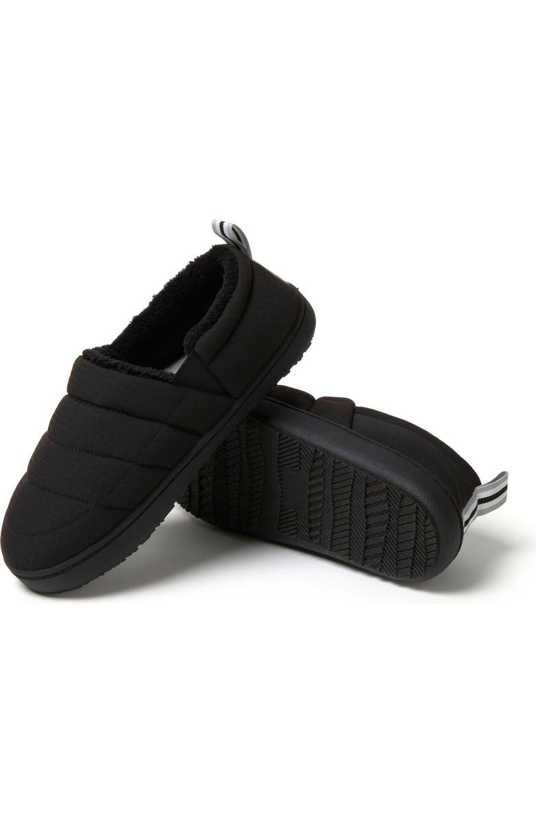 DEARFOAMS Fern Ripstop Closed Back Slipper, Alternate, color, Black