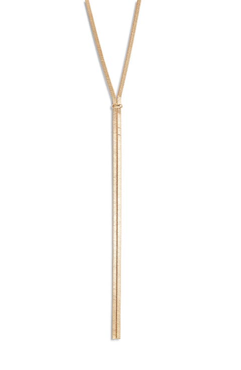 Flat Chain Y Necklace