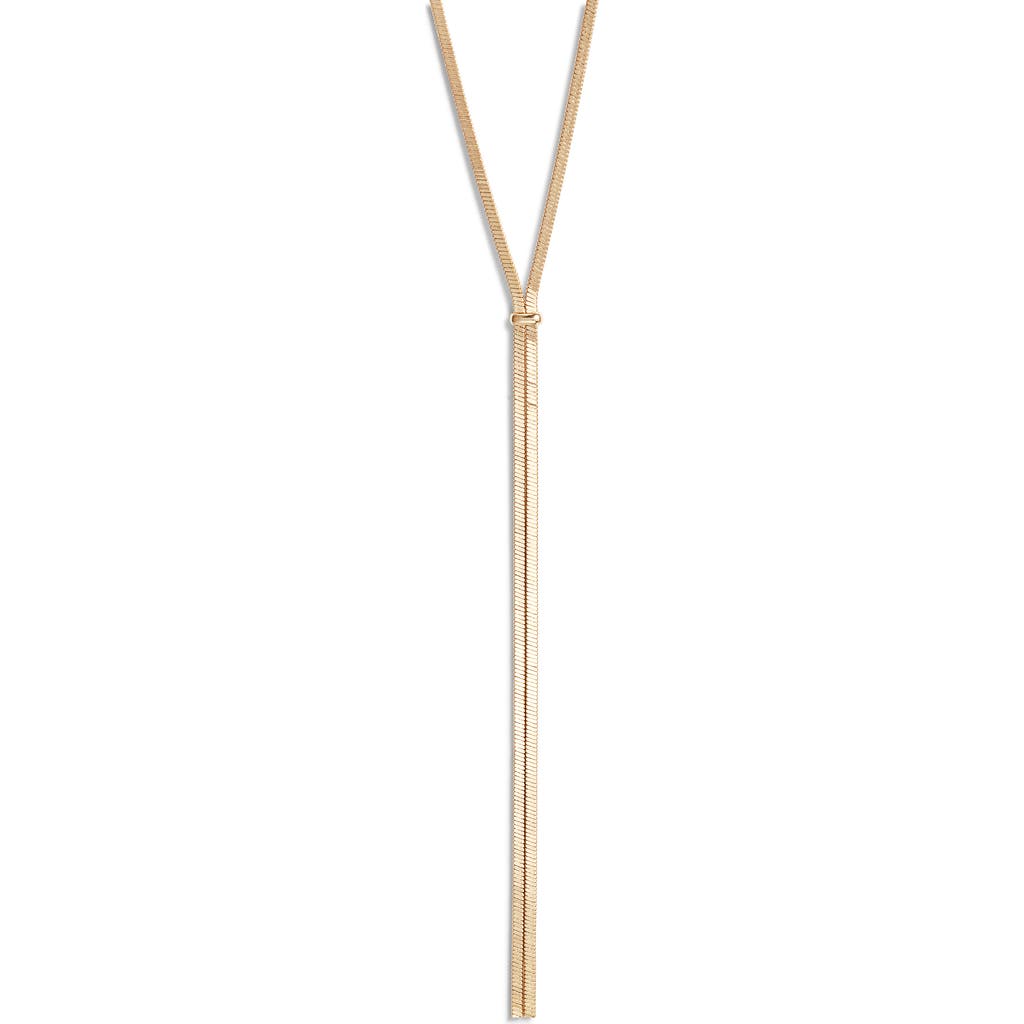 Nordstrom Flat Chain Y Necklace In Gold