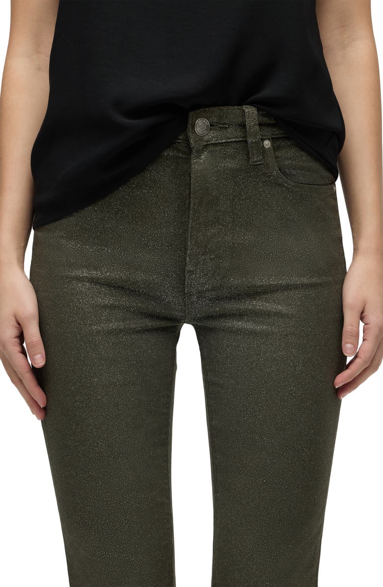 Hudson Jeans Holly Glitter High Waist Flare Jeans, Alternate, color,