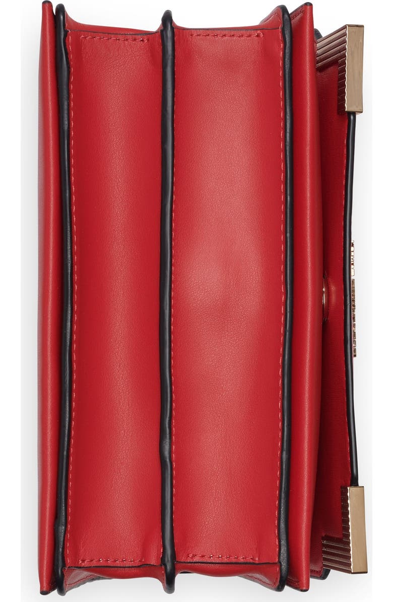 KARL LAGERFELD PARIS Camille Shoulder Bag with Pins, Alternate, color, Admiral Red