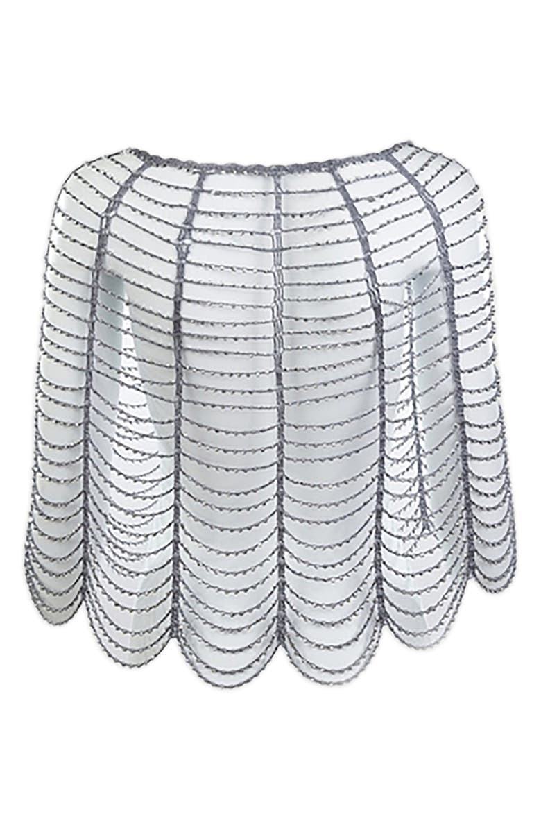 SAACHI Beaded Capelet, Main, color, 