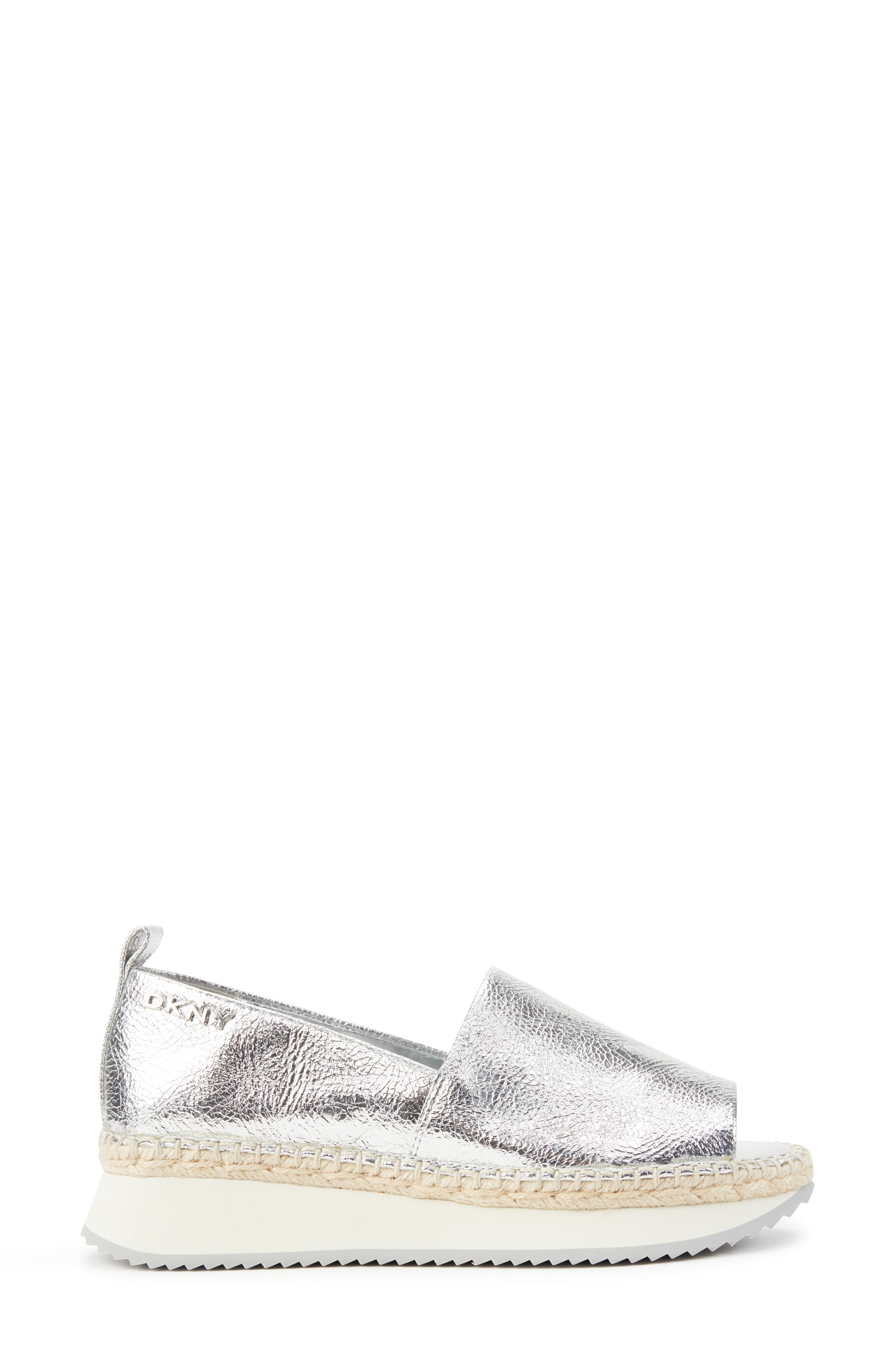 Orza Espadrille Wedge Sandal, Alternate, color, SILVER