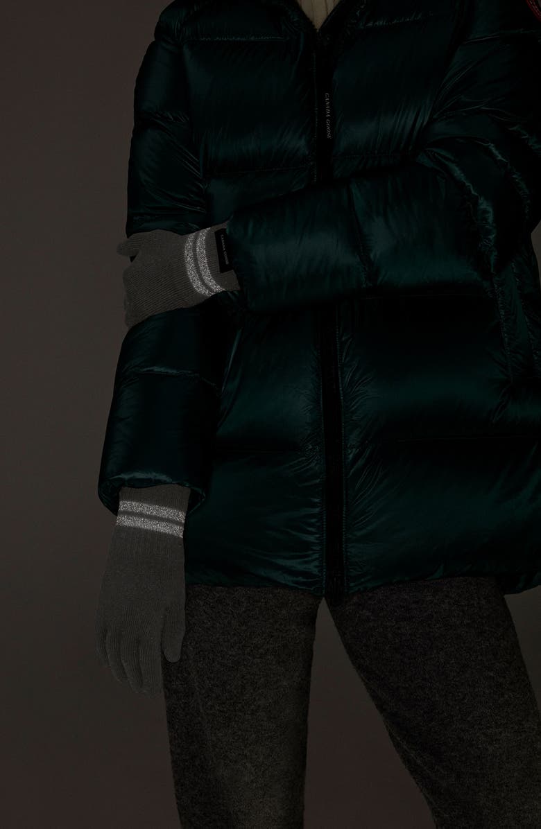 Canada Goose Barrier Merino Wool Gloves, Alternate, color, Heather Grey