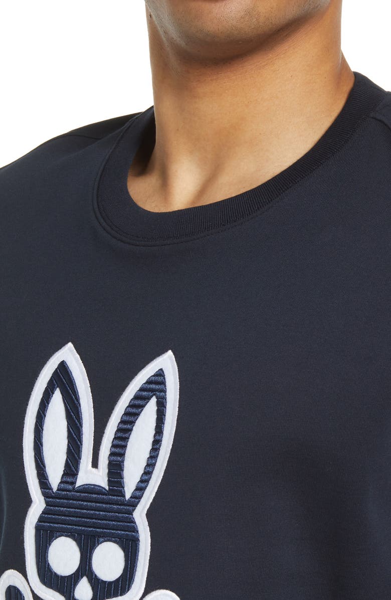 Psycho Bunny Men's Cotton Graphic Sweatshirt, Alternate, color,