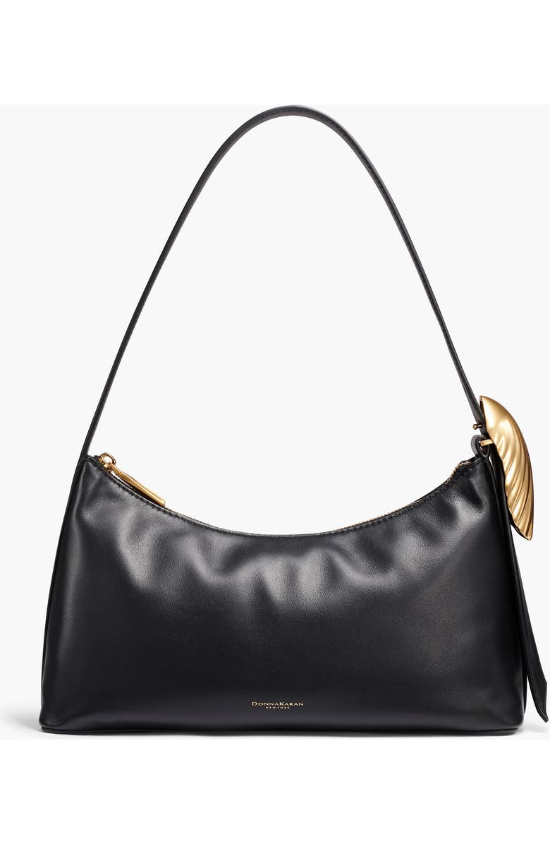 Donna Karan New York Georgette Shoulder, Main, color, Black/Gold