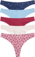 Honeydew Assorted 5-Pack Thongs