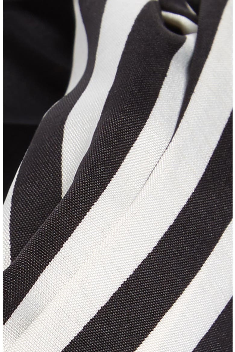 Stripe & Polka Dot Knot Headband, Alternate, color, BLACK/ WHITE
