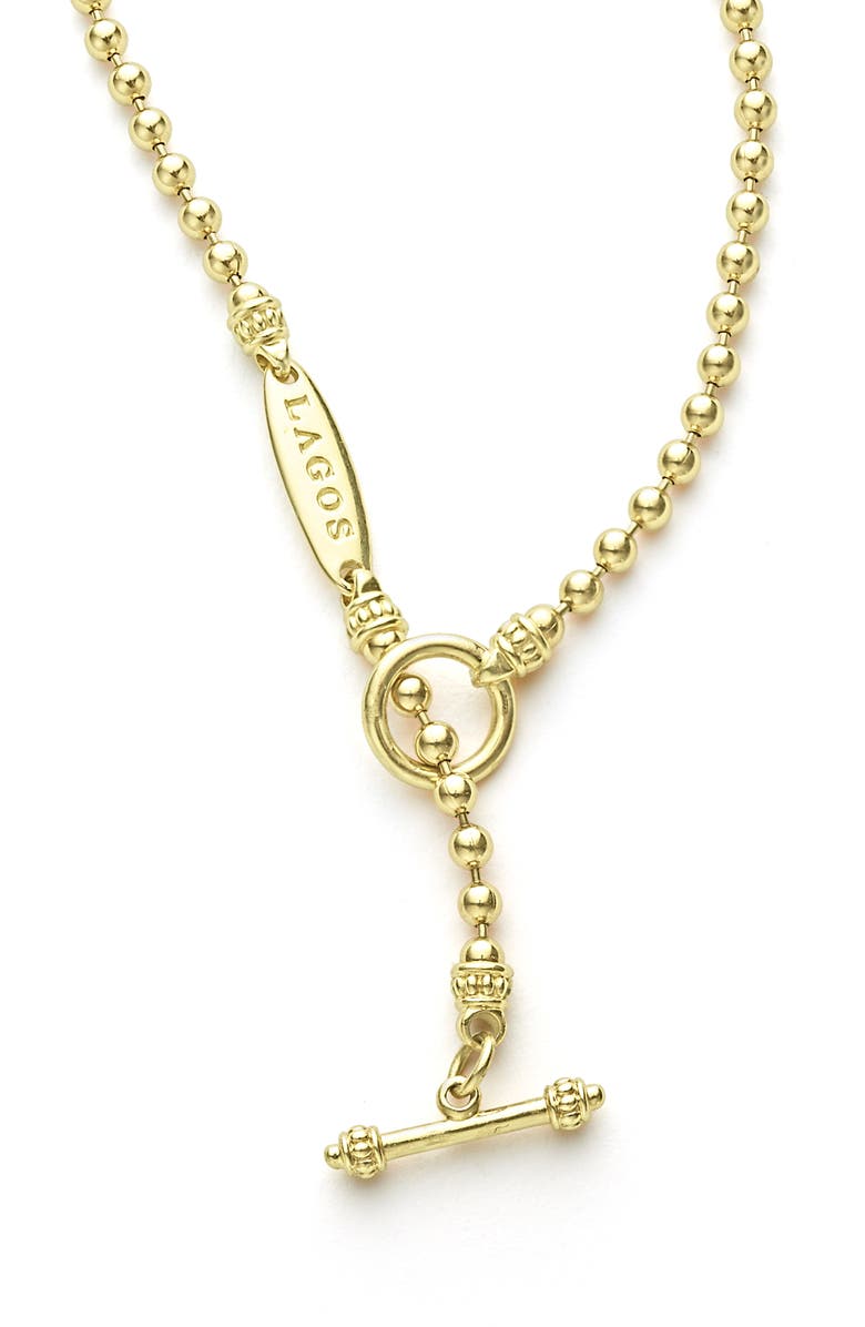 LAGOS Signature Caviar Ball Chain Bracelet, Alternate, color,