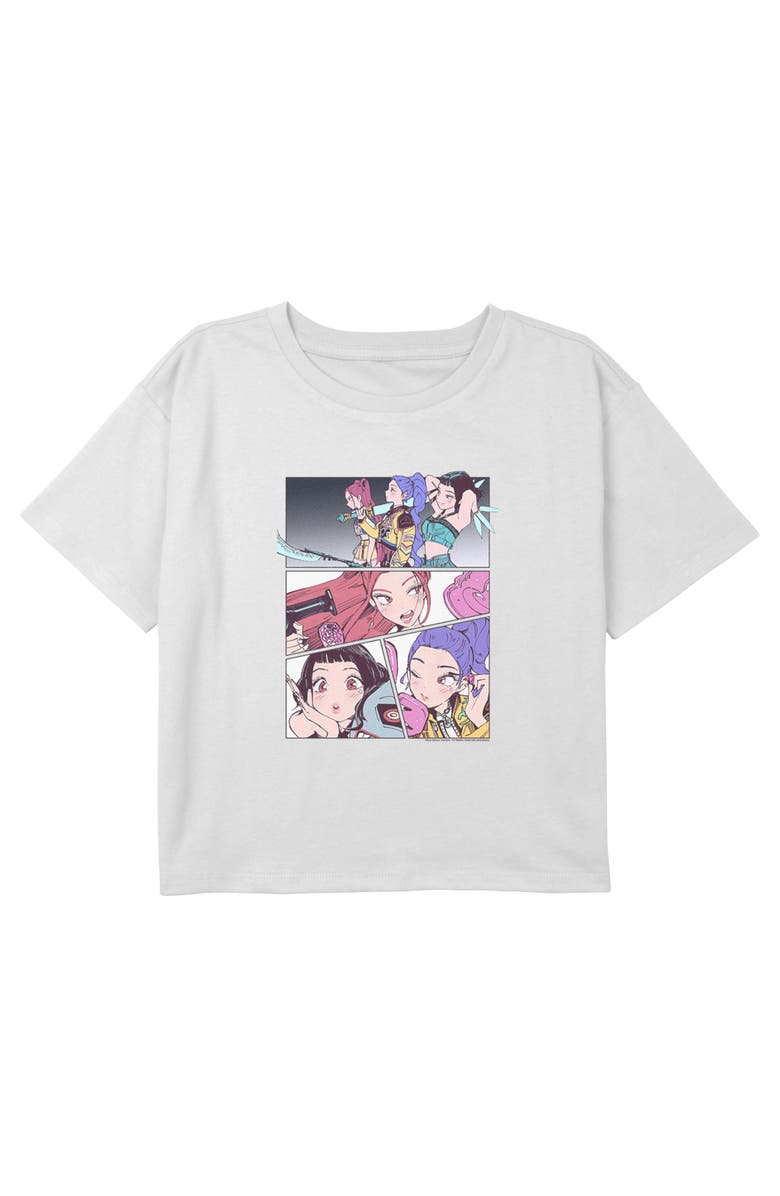 KPop Demon Hunters Girl's KPop Demon Hunters Huntrix Idols Manhwa Panels  Graphic T-Shirt, Main, color, 