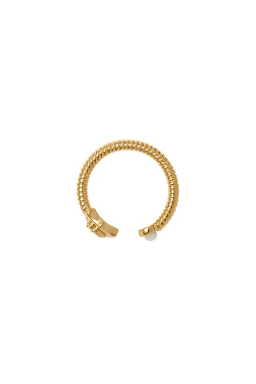 Burberry Ekd Shield Pearl Ring
