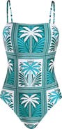 Sunshine 79 Patchwork Palms One-Piece Swimsuit