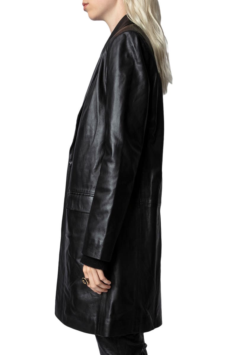 Zadig & Voltaire Monarque Smooth Jacket, Alternate, color,