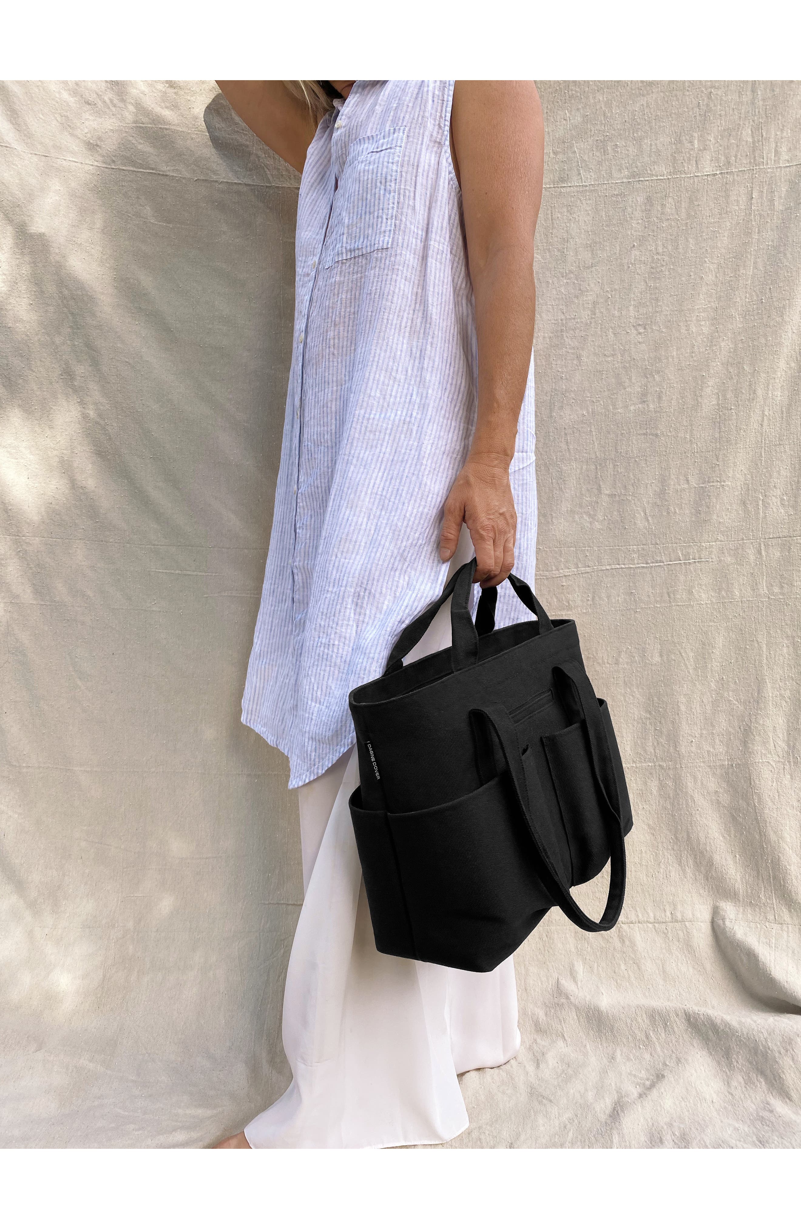 Dagne Dover Vida Large Organic Cotton Canvas Tote, Alternate, color, 