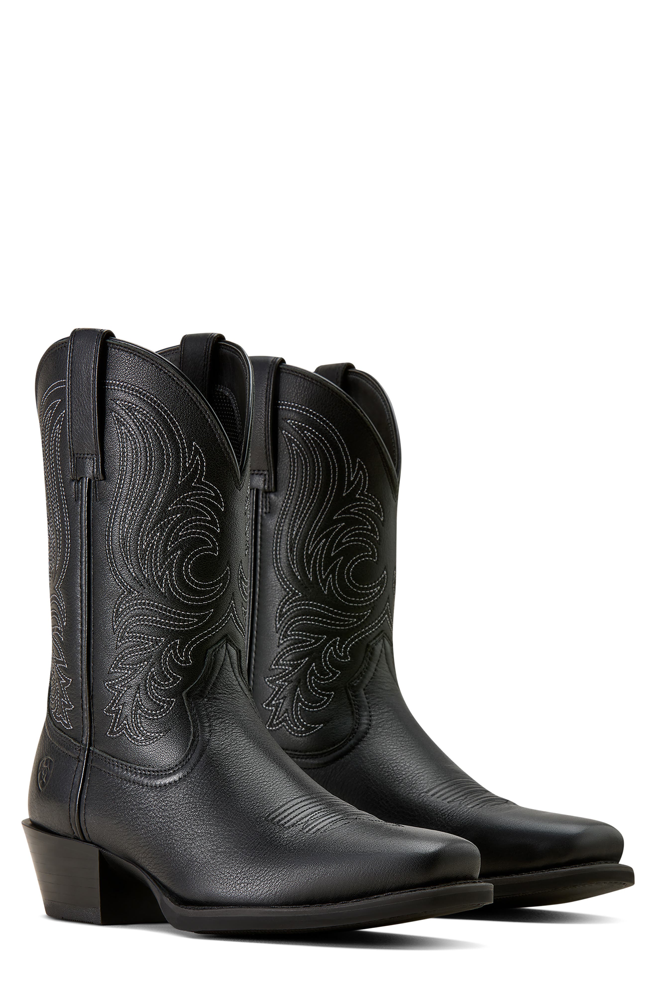Ariat Sport Lawman Square Toe Cowboy Boot, Alternate, color, Black