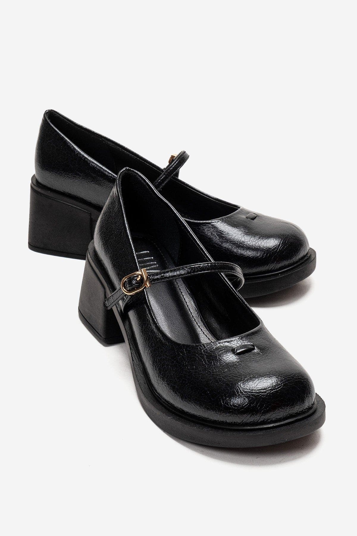 Prologue Shoes Luanda Block Heel Mary Jane Shoes, Main, color, Black