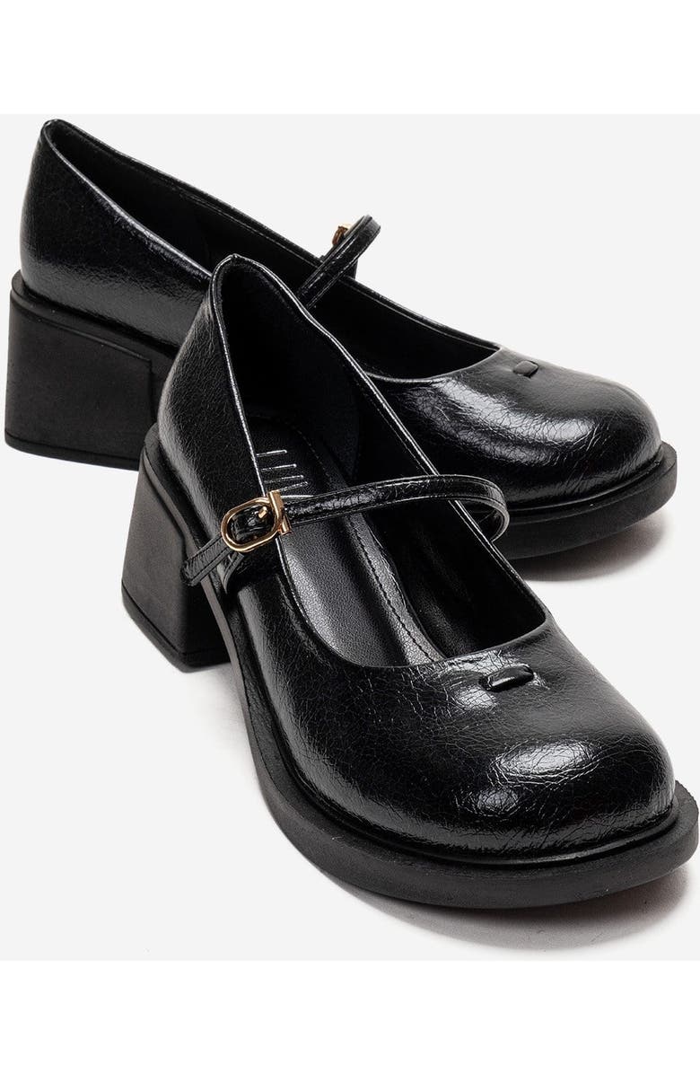 Prologue Shoes Luanda Block Heel Mary Jane Shoes, Main, color, Black