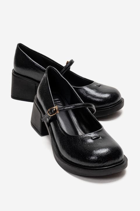 Luanda Block Heel Mary Jane Shoes