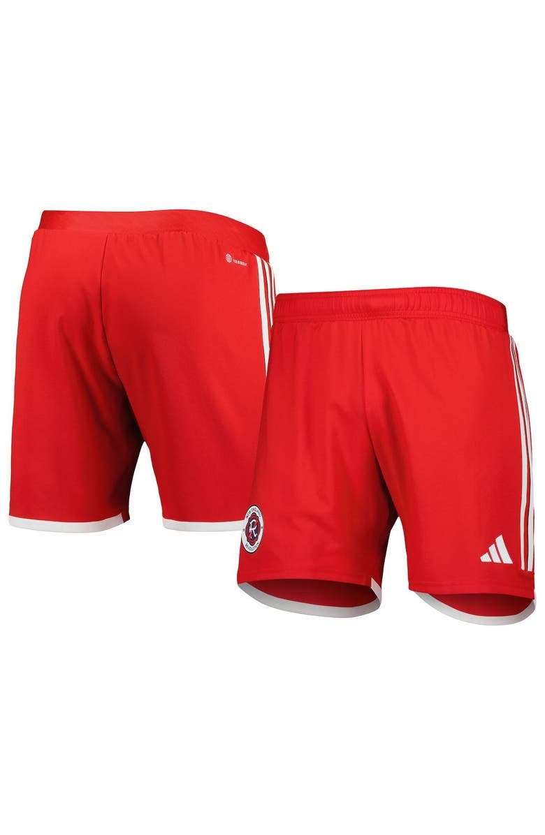 adidas Men's adidas Red New England Revolution 2023 Away AEROREADY Authentic Shorts, Main, color, 