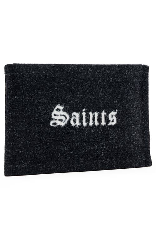 Allsaints Izzy Sinners Recycled Polyester Clutch In Black