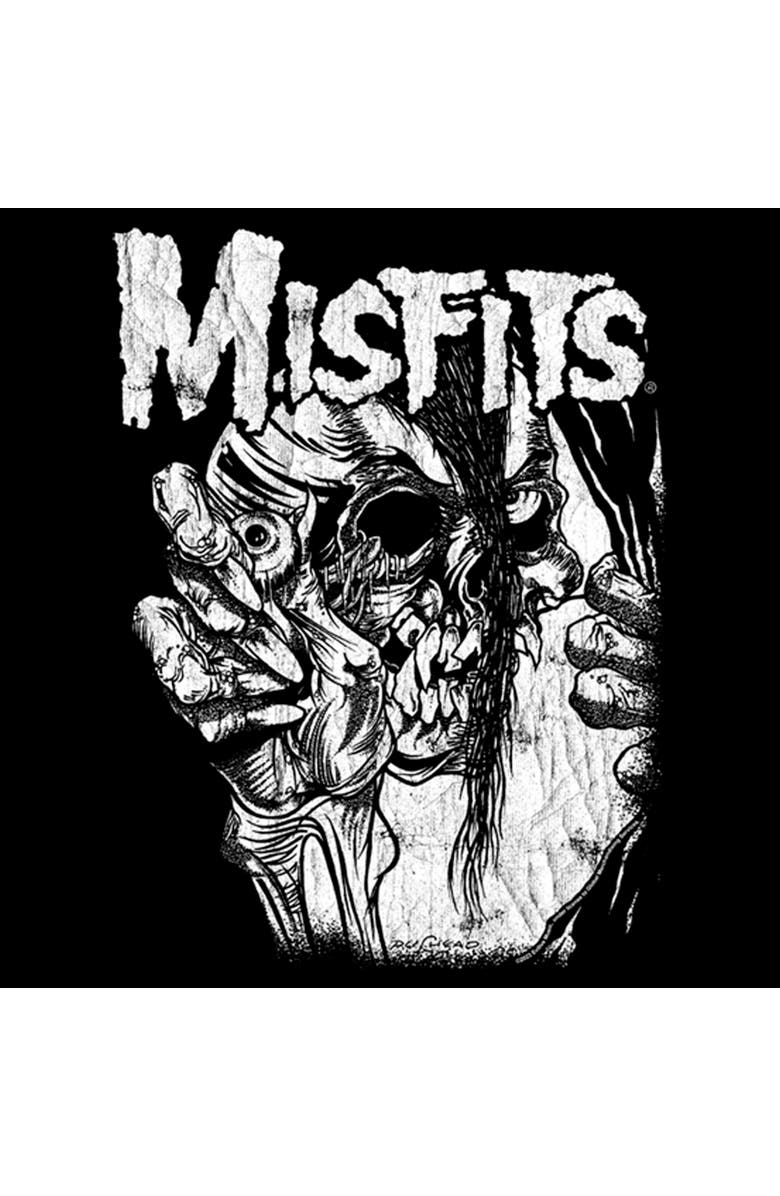 Misfits Men's Misfits Distressed Eye Skull  Graphic T-Shirt, Alternate, color, Black