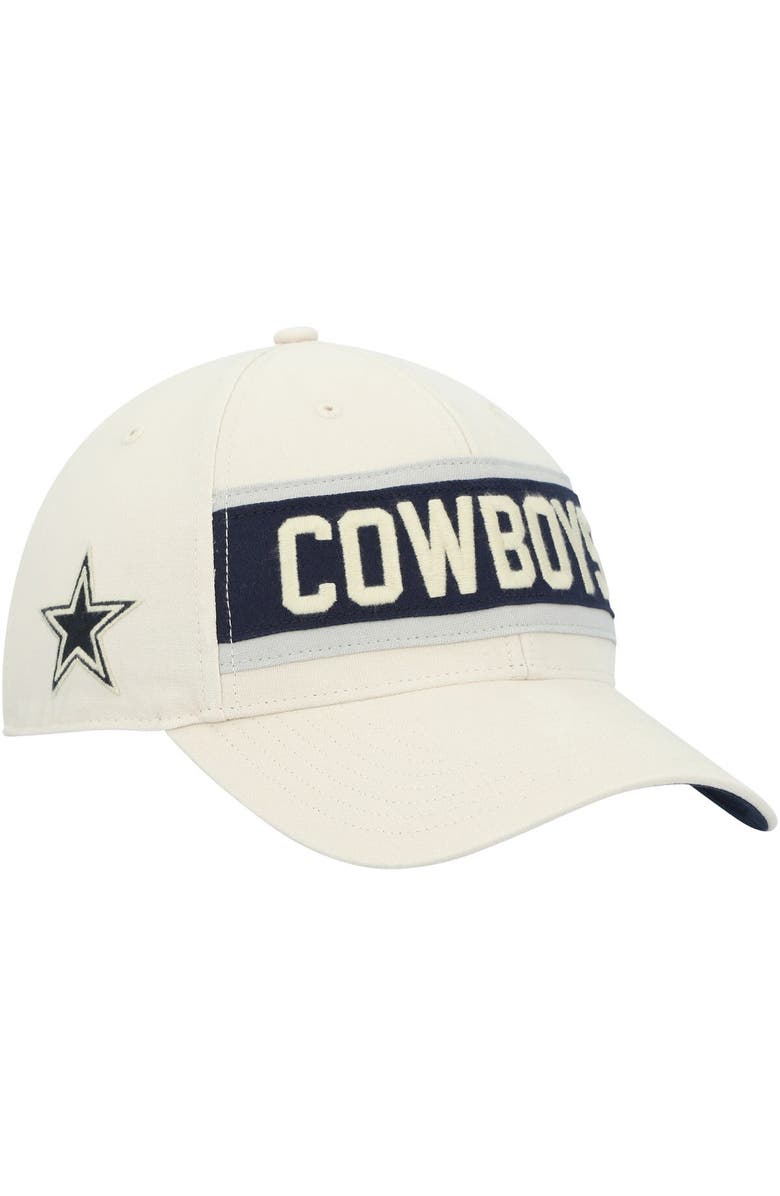 '47 Men's '47 Cream Dallas Cowboys Crossroad MVP Adjustable Hat, Main, color, 
