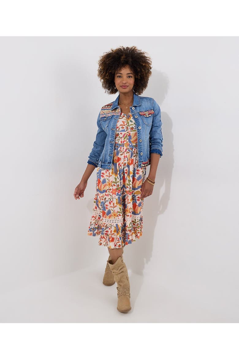 Sweetheart Midi Dress, Alternate, color, PEACH ABSTRACT FLORAL